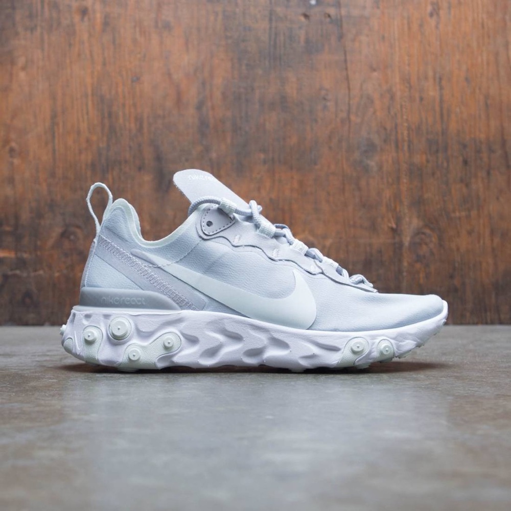 Nike women React Element 55 Wolf Grey / Ghost Aqua